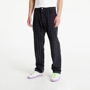 PLEASURES Impact Striped Denim black jeans size 28x30